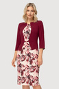 Sukienka bordowa ze wzorem – Cornelia