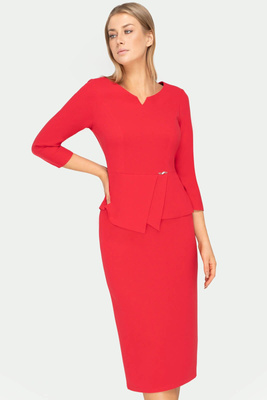 Komplet czerwony z bluzką i spódnicą – Julia