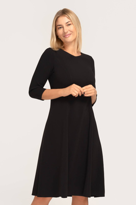 Sukienka czarna z dekoltem w serek – Ana
