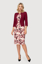 Sukienka bordowa ze wzorem – Cornelia