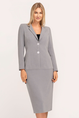 Garsonka szara z klasycznym kołnierzem – Clara