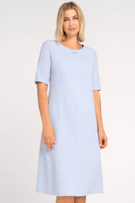 Trapezowa sukienka błękitna - Patricia