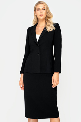 Garsonka czarna z klasycznym kołnierzem – Clara