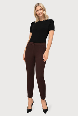 Spodnie cygaretki brązowe 7/8