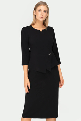 Komplet czarny z bluzką i spódnicą – Julia