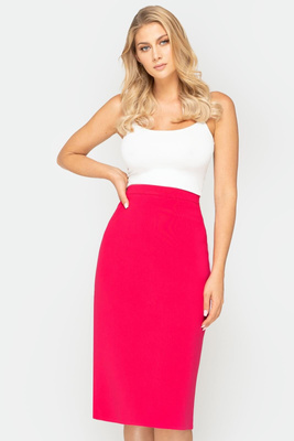 Spódnica ołówkowa amarantowa 70 cm