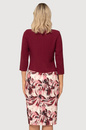 Sukienka bordowa ze wzorem – Cornelia