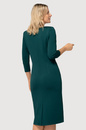 Sukienka zielona z marszczeniami - Mila