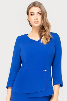 Bluzka chabrowa z baskinką – Paula