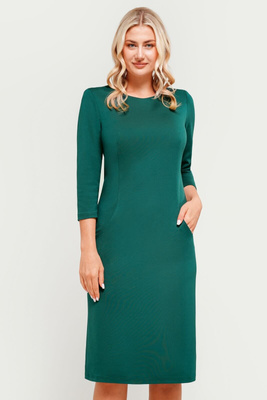 Sukienka zielona z kieszeniami – Amelia