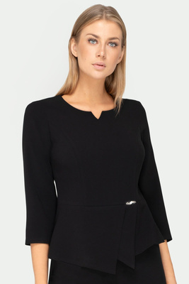 Bluzka czarna z baskinką - Julia
