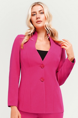 Amarantowy żakiet ze stójką – Sylvia