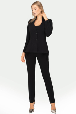 Kostium czarny ze spodniami - Sylvia