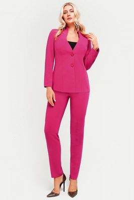 Kostium amarantowy ze spodniami – Sylvia
