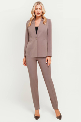 Kostium cappuccino ze spodniami – Olivia