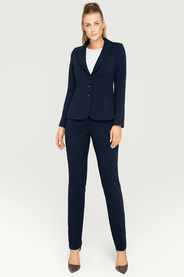 Kostium granatowy ze spodniami 
